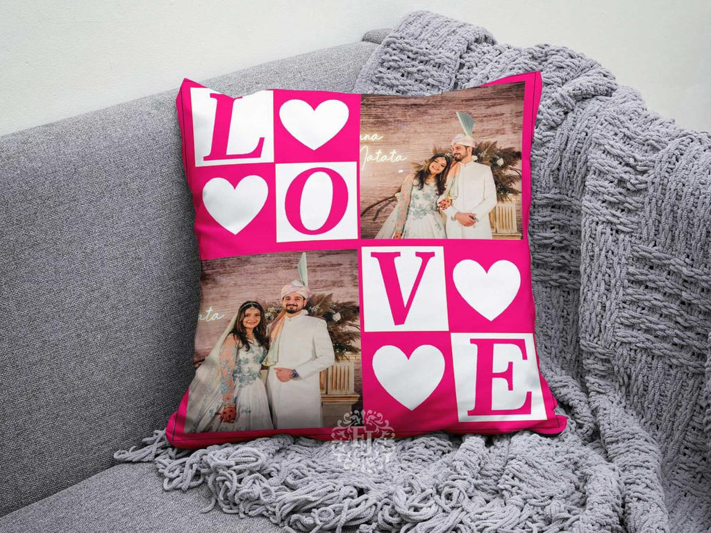 Customized Canvas Pillow / Cushion – 15x15 Inches