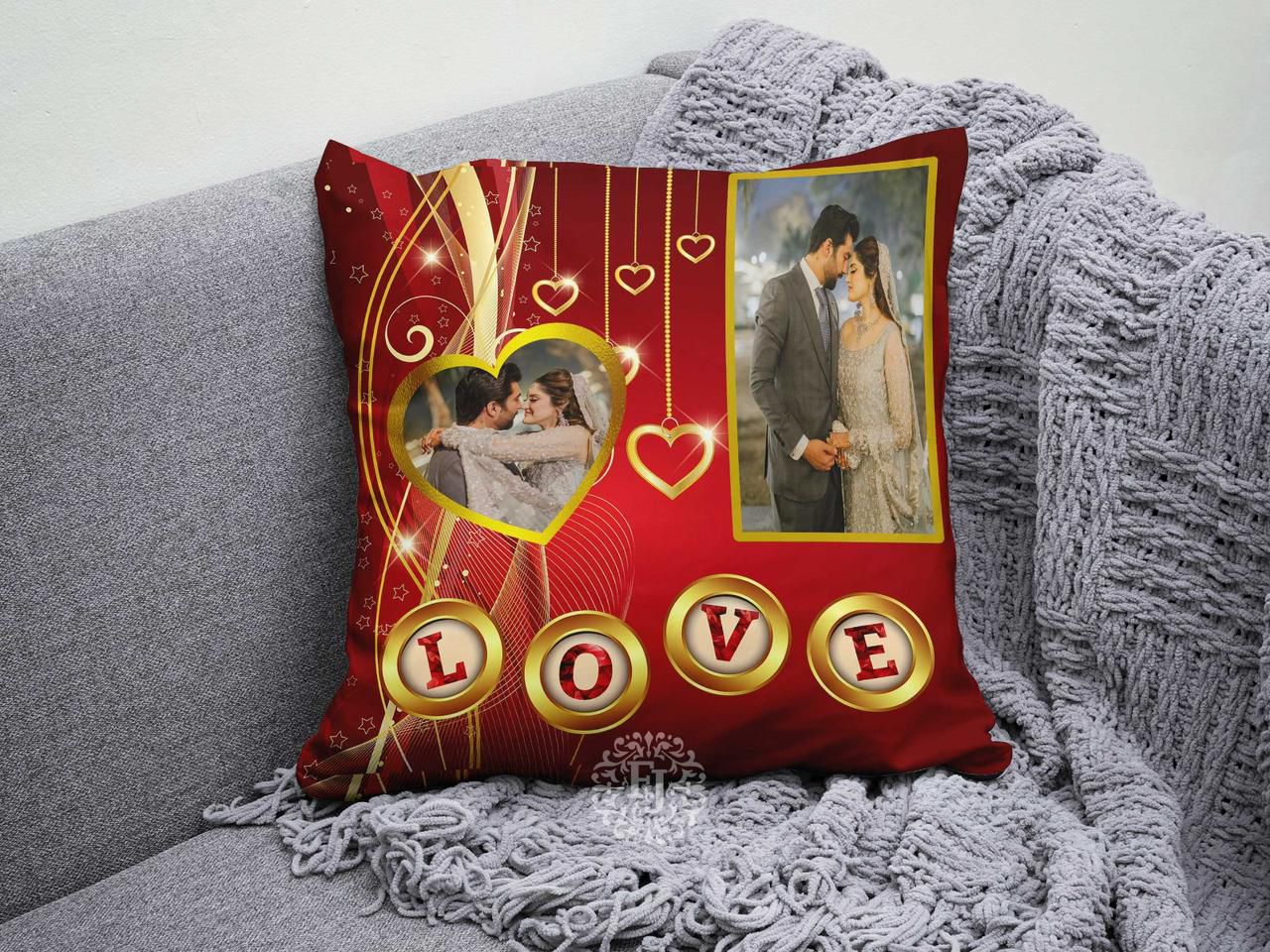 Customized Canvas Pillow / Cushion – 15x15 Inches
