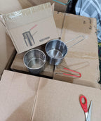 Stainless Steel Deep Frying Pot with Strainer Basket – 1200ml