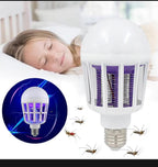Electric Mosquito Zapper & Fly Trap Electronic Light Bulb Lamp