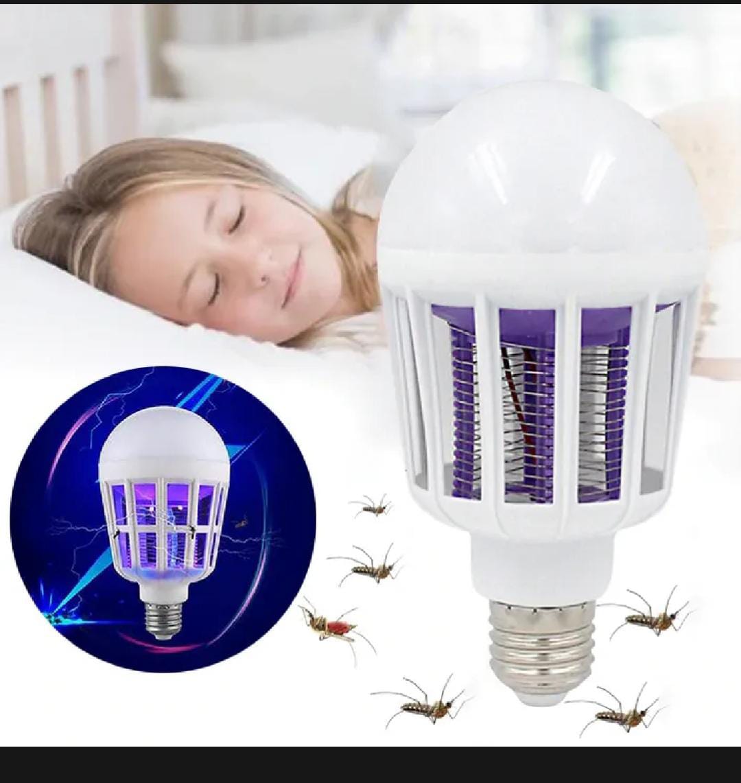 Electric Mosquito Zapper & Fly Trap Electronic Light Bulb Lamp