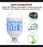 Electric Mosquito Zapper & Fly Trap Electronic Light Bulb Lamp