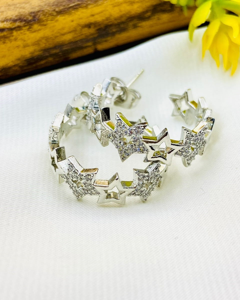 Fancy Delicate Design Micro Zircon Balliyan in Golden & Silver