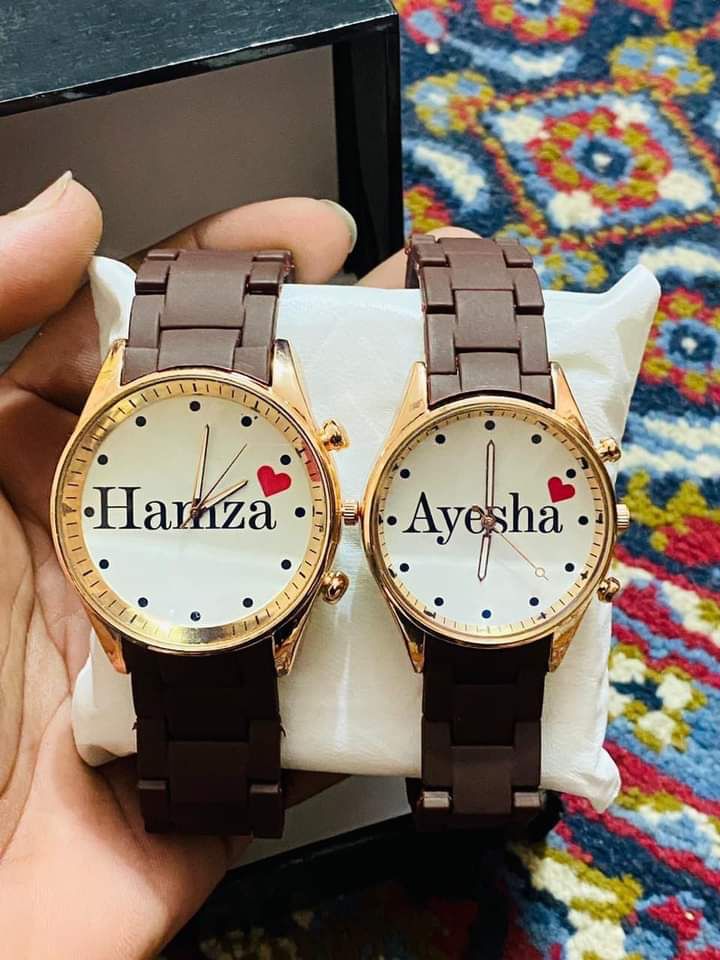 Customized Couple Watch Set with Luxury Gift Box