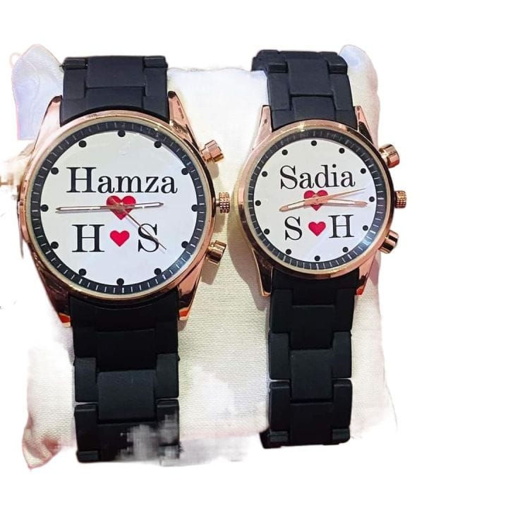 Customized Couple Watch Set with Luxury Gift Box