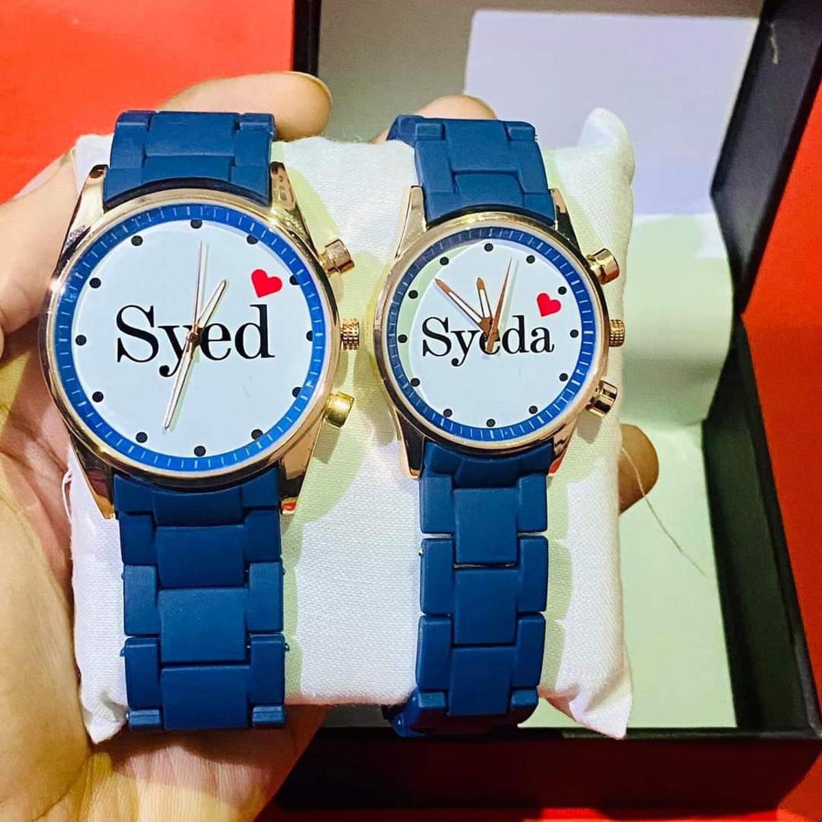 Customized Couple Watch Set with Luxury Gift Box