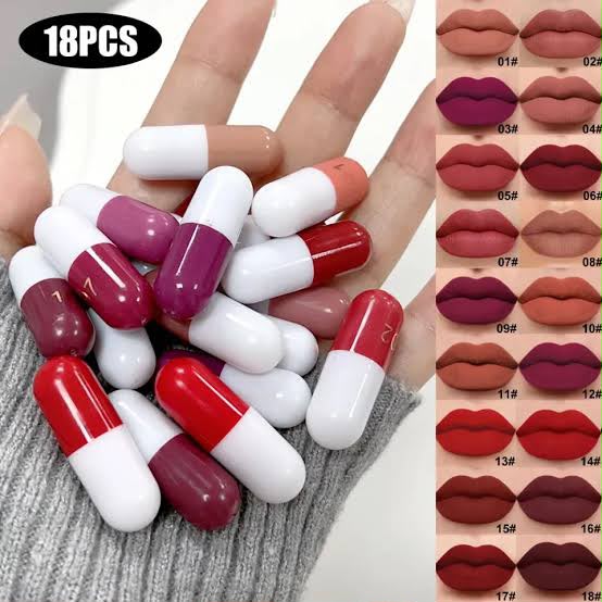 Mini Capsule Lipstick Set - 18 Pcs Pack