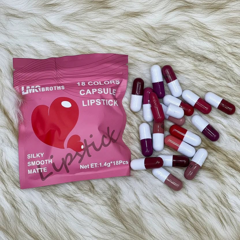 Mini Capsule Lipstick Set - 18 Pcs Pack