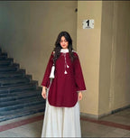 Ready to Wear Pure Cotton Dori Latkan 3-Piece Farshi Shalwar Suit with Chiffon Dupatta