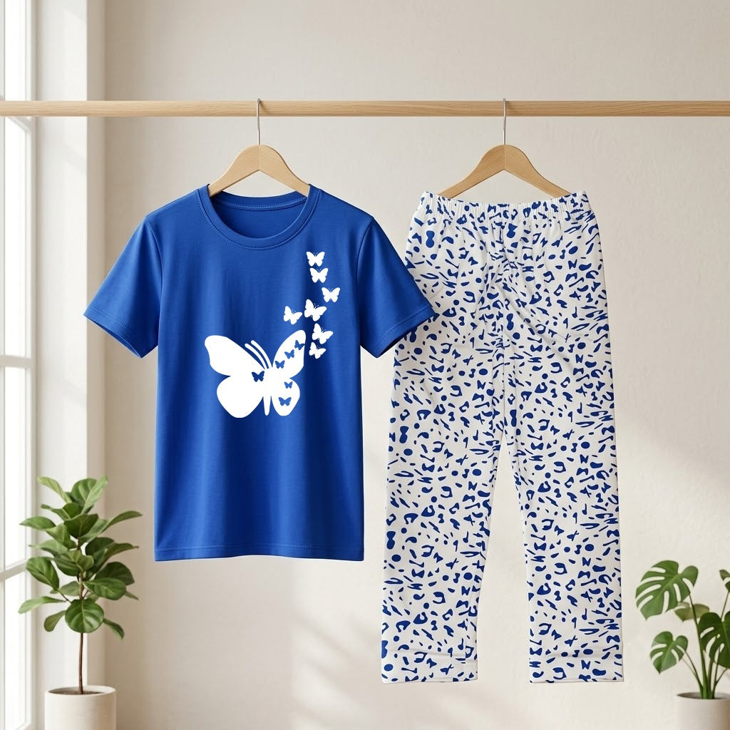 Women's Comfortable Cotton Jersey Night Suit – Sleepwear & Loungewear