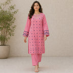 Ready to Wear Embroidery 2-Piece Summer Cotton Lawn Suit