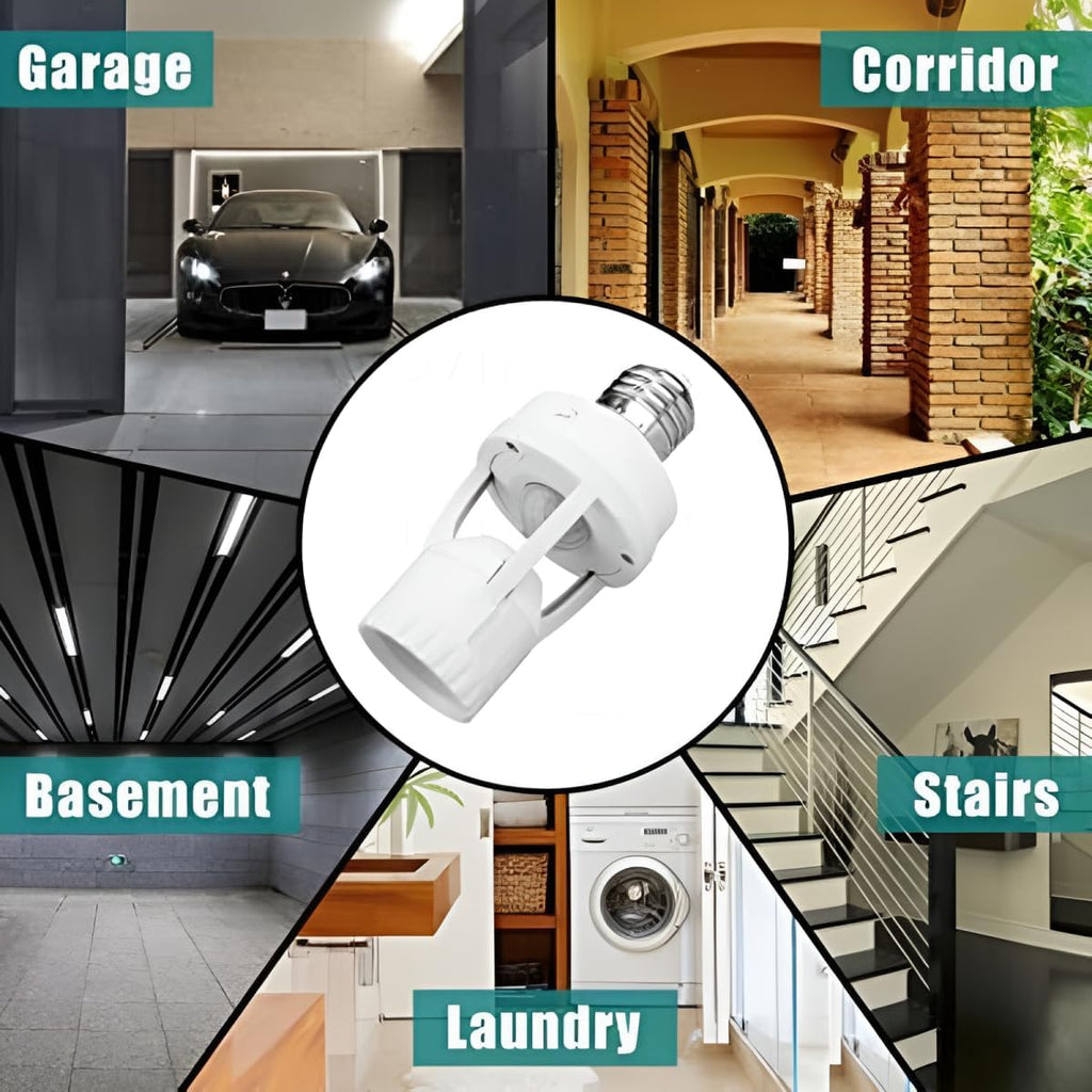 Smart Motion Sensor Light Socket (E27 Holder)