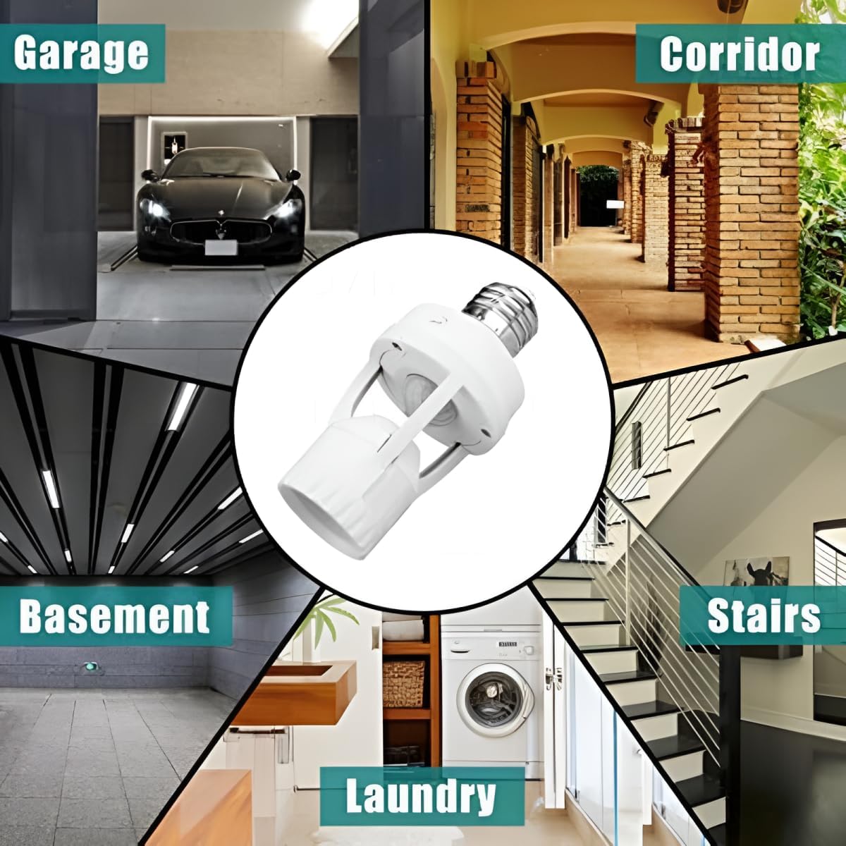 Smart Motion Sensor Light Socket (E27 Holder)