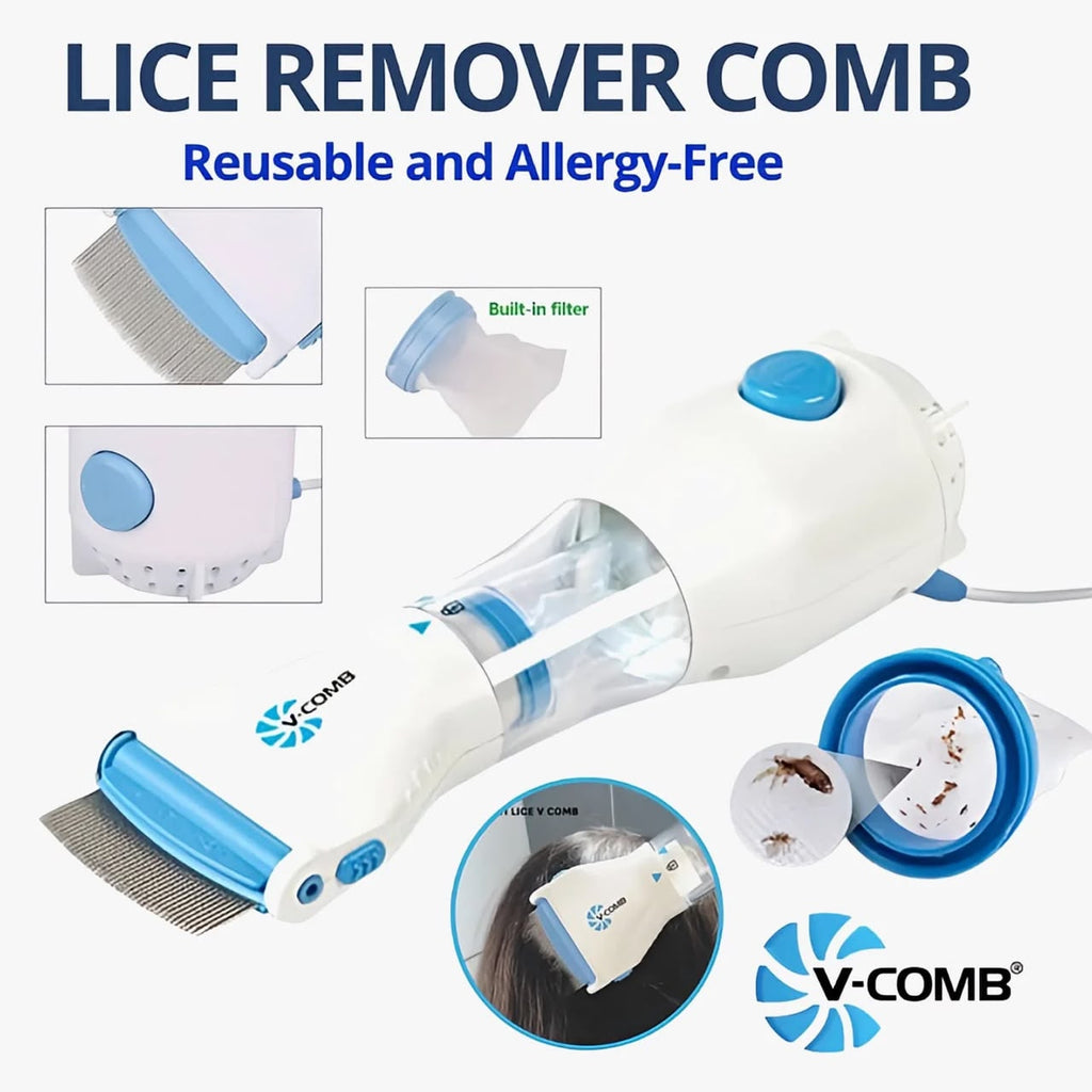 V-Comb Electronic Head Lice Removal Machine & Anti-Lice Comb