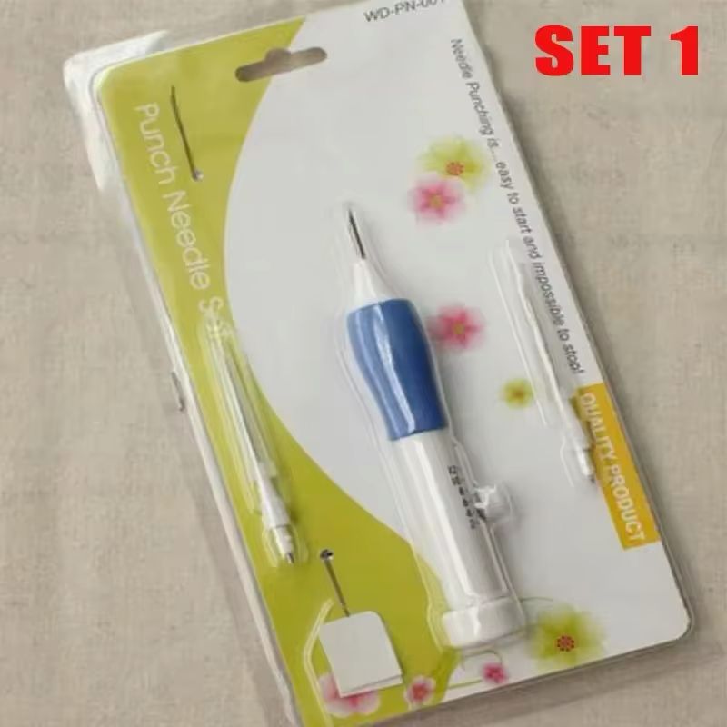 DIY Magic Craft Pen & Interchangeable Embroidery Needle Set | Punch Needle & Sewing Accessories