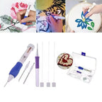 DIY Magic Craft Pen & Interchangeable Embroidery Needle Set | Punch Needle & Sewing Accessories