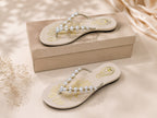 Premium Glitter Cross Strap Slides with Elegant Heart Charm
