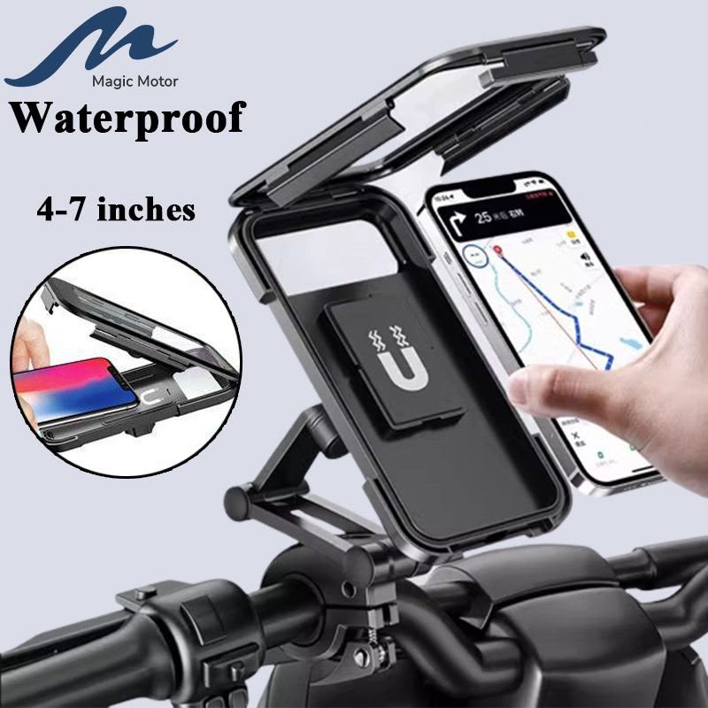 Waterproof Magnetic Large Size Bike & Cycle Rotating Mobile Holder with Box Packing