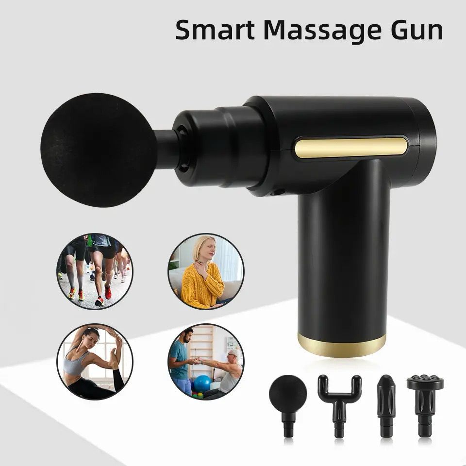 Deep Tissue Muscle Massage Gun with Big Box & Tray – Handheld Percussion Massager