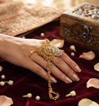 New Stylish Rajwadi Indian Bajuband – Premium Gold Finish Bazu Ban