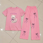 Kids Persian Tom Print T-Shirt & Trouser Set