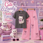 Kids Persian Tom Print T-Shirt & Trouser Set