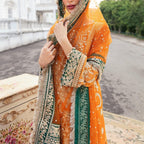 Luxury Heavy Embroidered Chiffon Shirt Net Gararah & Dupatta Suit