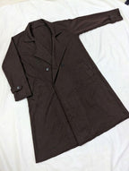 Winter Double Fleece Long Button Coat – Cross Pockets