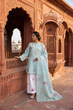 3-Piece Embroidered Soft Cotton Suit – Farshee Salwar & Digital Munar Dupatta | Vol 2