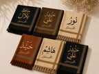 Personalized Wool Pashmina Shawl for Men – Custom Name Print