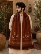 Personalized Wool Pashmina Shawl for Men – Custom Name Print