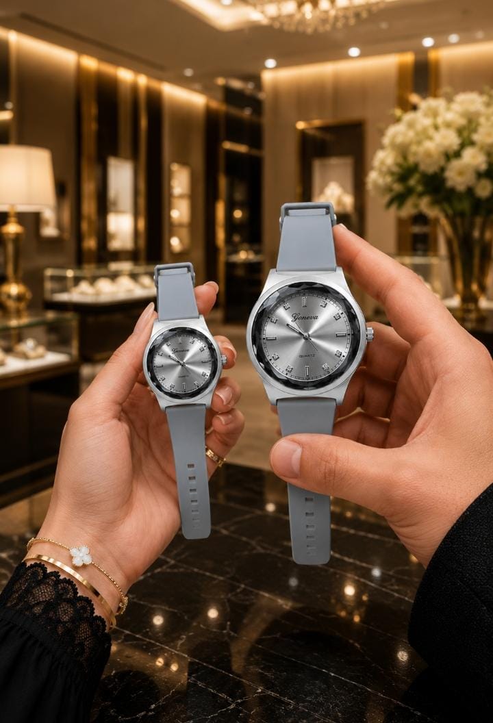 Matching Couple Watches – Pin-Lock Silicone Strap
