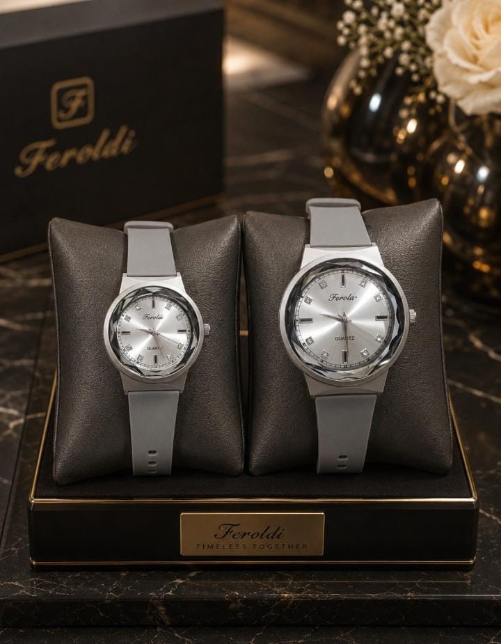 Matching Couple Watches – Pin-Lock Silicone Strap