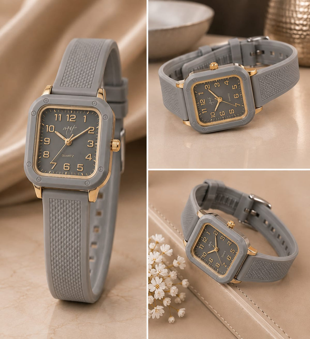 New Style Premium Rubber Strap Watch – Minimalist Design | Colors Available! ⌚🔥
