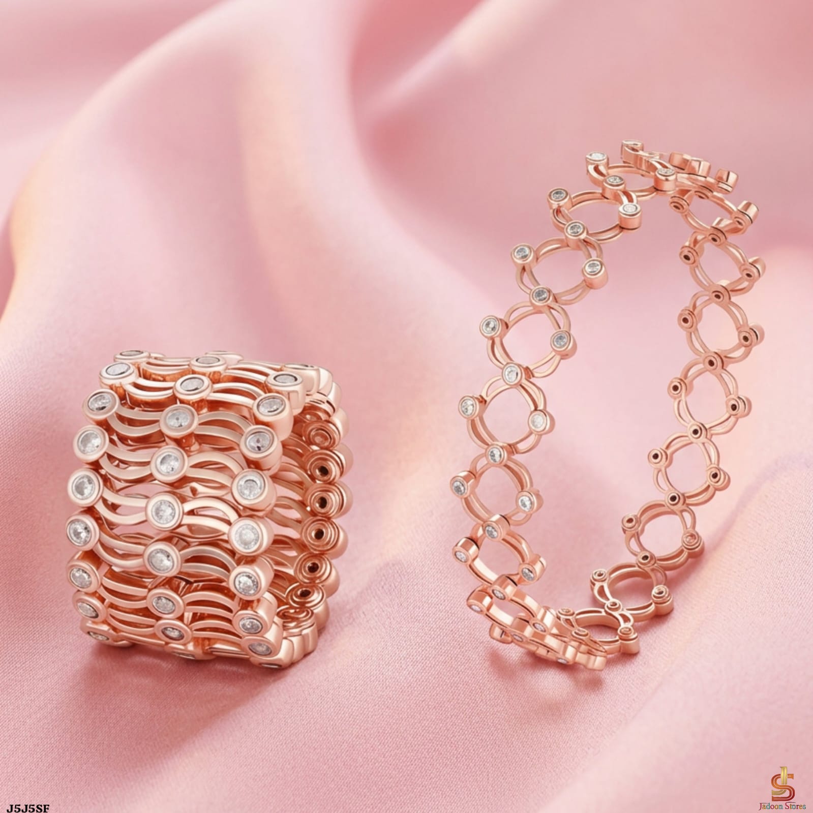 2-in-1 Ring & Bracelet for Girls – Trending Adjustable Fancy Jewelry