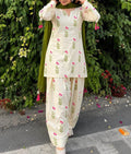 Trending 3-Piece Digital Printed Doria Lawn Farshi Shalwar Suit – Dori Work