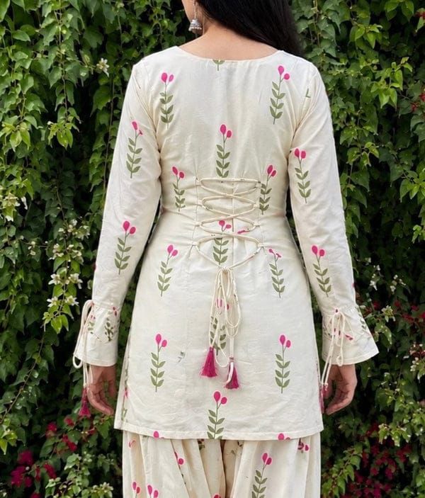 Trending 3-Piece Digital Printed Doria Lawn Farshi Shalwar Suit – Dori Work