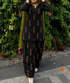 Trending 3-Piece Digital Printed Doria Lawn Farshi Shalwar Suit – Dori Work