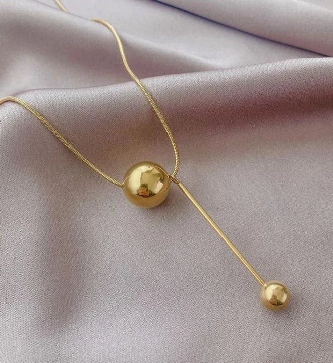 Delicate Stainless Steel Up-Down Pendant Necklace for Women