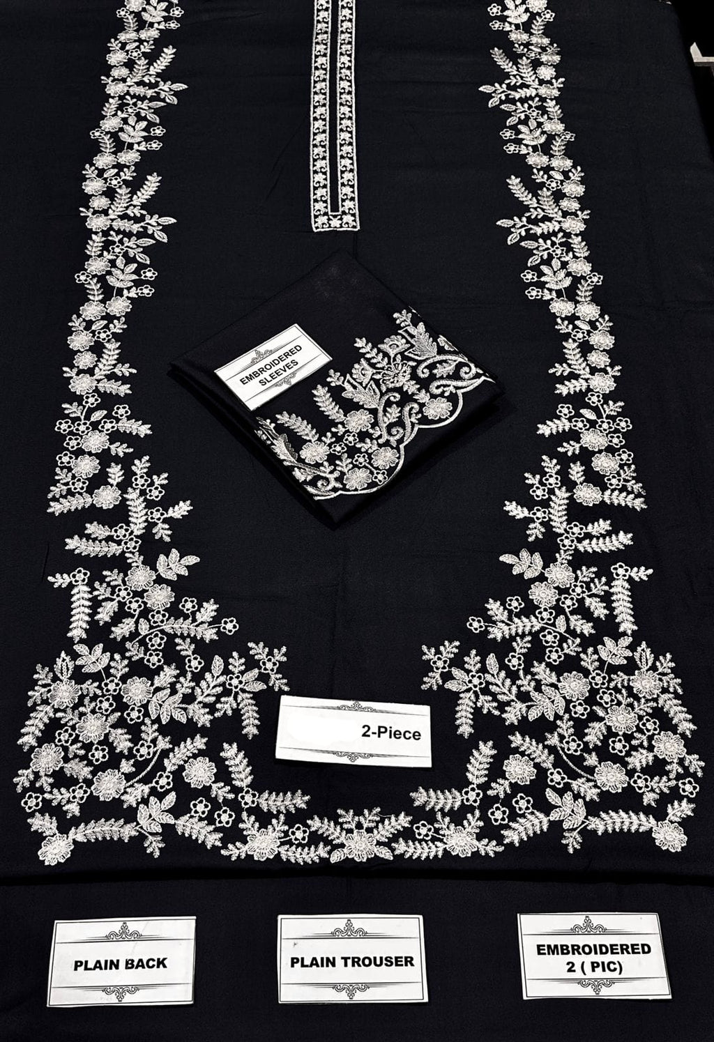 2-Piece Embroidered Suit for Women