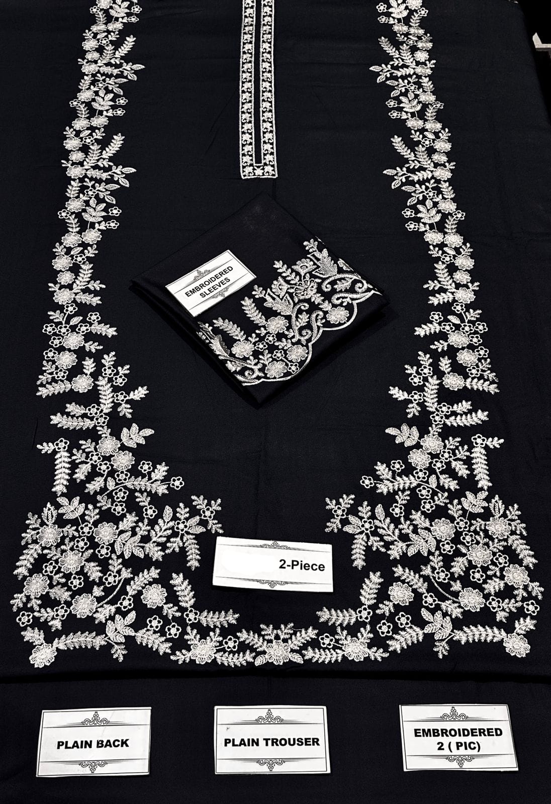 2-Piece Embroidered Suit for Women