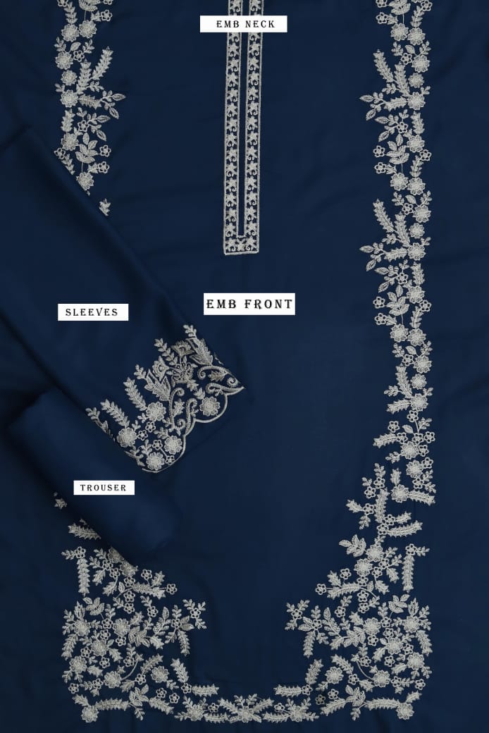 2-Piece Embroidered Suit for Women