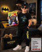Kids Pack of 6 Outfit Deal – T-Shirt, Trouser & Accessories Bundle