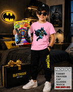 Kids Pack of 6 Outfit Deal – T-Shirt, Trouser & Accessories Bundle