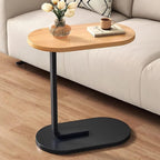 Luxury Oval C-Shape Sofa Side Table – Modern Accent Table | Space-Saving Design