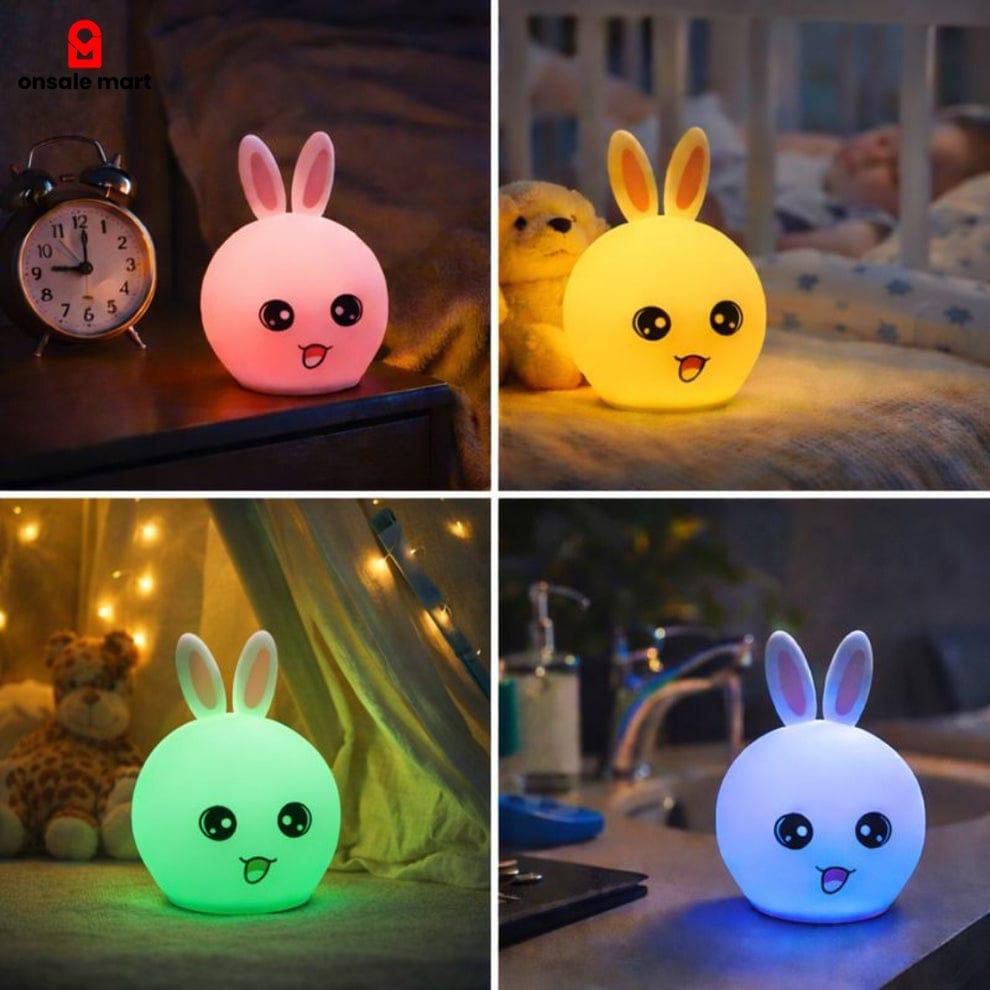 Jumbo Cute Bunny Silicone Night Light lamp