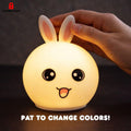 Jumbo Cute Bunny Silicone Night Light lamp