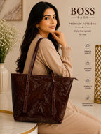 Premium Glossy Tote Bag for Women & Daily Use