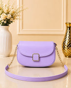 Stylish D-Lock Crossbody Shoulder Bag for Girls – Long Belt | Medium Size