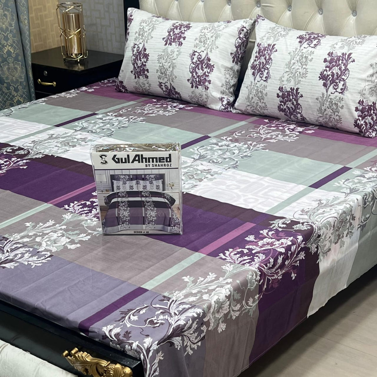 3-Piece Full Printed Cotton Mix King Size Bedsheet Gift Pack